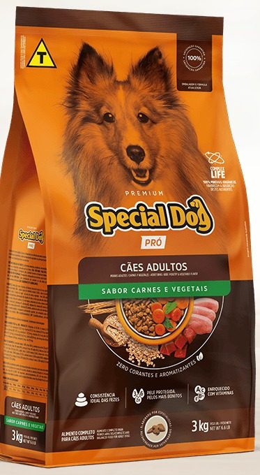 Ração | Special Dog Pró Adultos Sabor Carnes e Vegetais